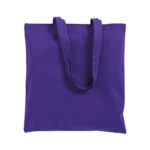 shopper in tela nera personalizzabile viola